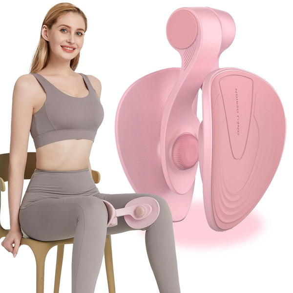 Hip & Pelvis Trainer, Thigh Master and Inner Thigh Exercise Equipment, Pelvic Floor Exerciser Device, Training Tool, for Home, Gym, Fitness, Workout, Stretcher, for Men & Women (PINK)