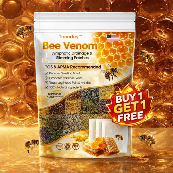 Bee Venom Lymphatic Drainage & Slimming Foot Patches – Advanced Night Care to Support Detox, Lymphatic Flow & a Slimmer, Lighter Feeling Naturally 🐝✨(BUY 1 GET 1 FREE)