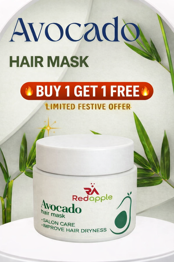 Avocado Hair Mask, Salon Care for Dry & Damaged Hair, Avocado Power for Strong, Smooth & Healthy Hair (BUY 1 GET 1 FREE)